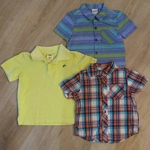 Bundle of 3- 2T short sleeve dress shirts